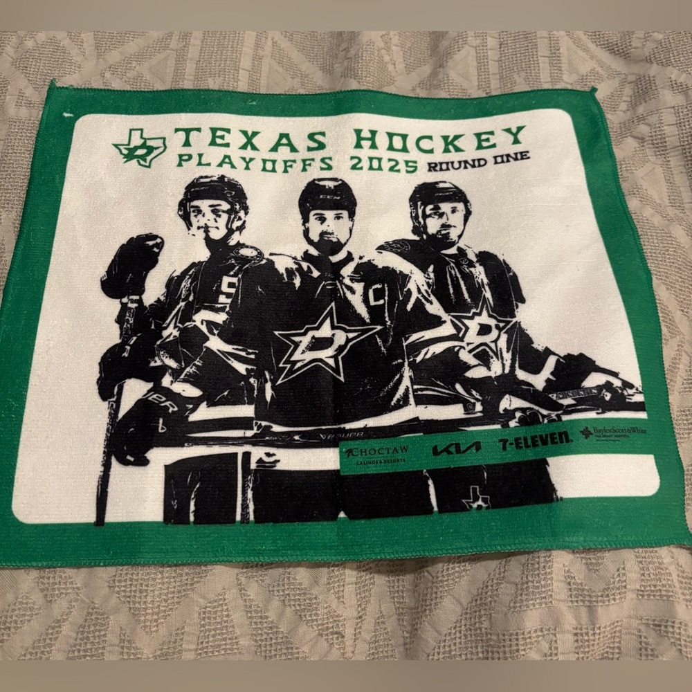 Dallas Stars 2025 NHL Playoffs Round 1 Game 5 Rally Towel 4/28/2025 Brand New
